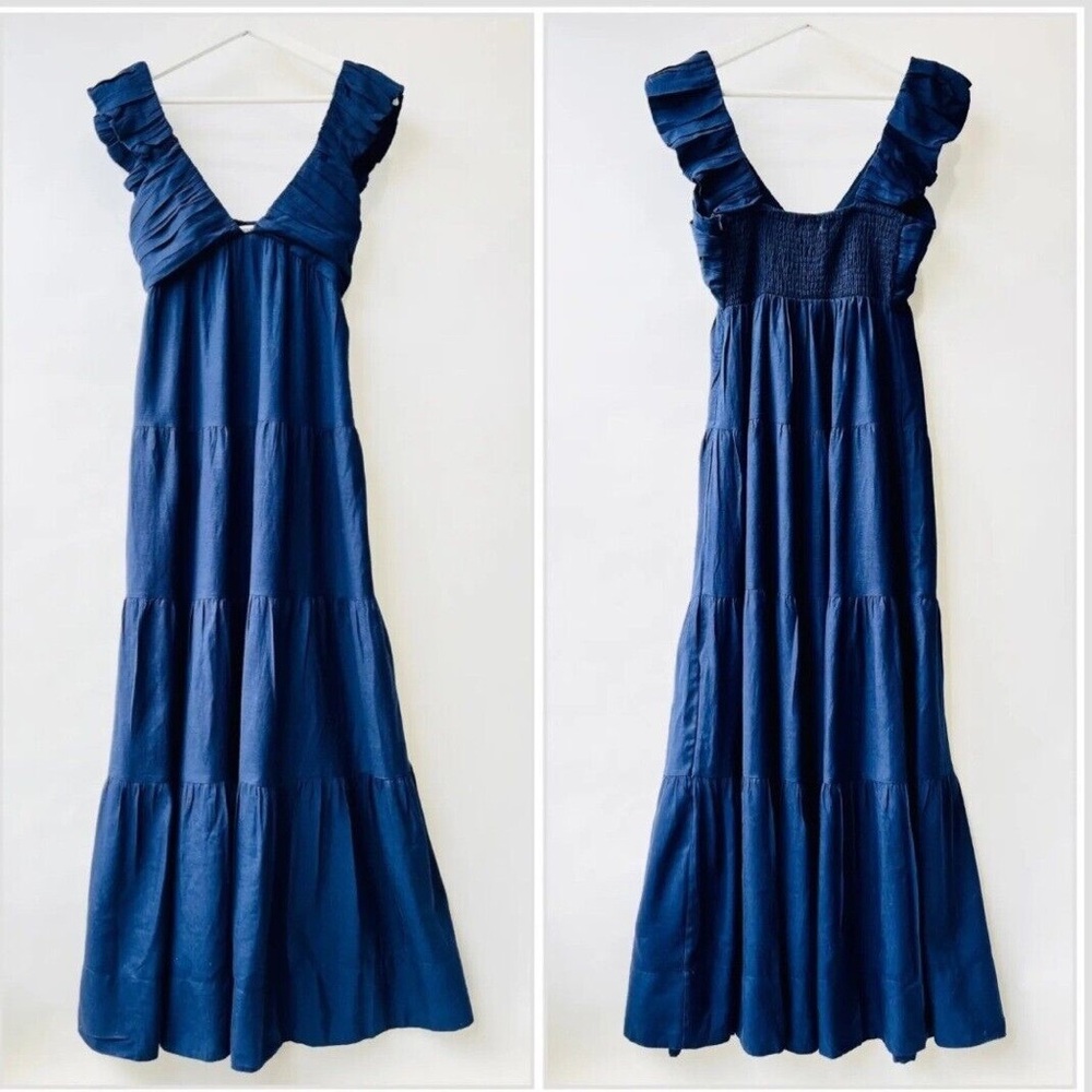 Jason Wu Navy Tiered Maxi Dress (XL) NWT